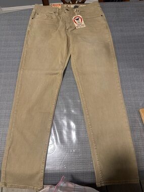 Men's Slim Straight Khaki Jeans - Tag